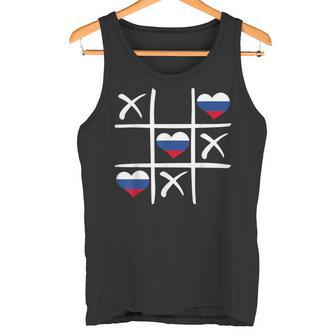 Corazones De Colores De La Bandera Rusa Orgullo De Rusia Camiseta sin mangas - Regaloses