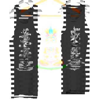 Costume De Méditation Et Hippie Raton Laveur Fête Des Années 70 Et Années 60 Débardeur e - Cadeauxyz