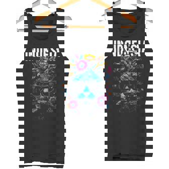 Country Of Indonesia Cat Wearing Sunglasses Flowers Tank Top Tank Top | Mazezy