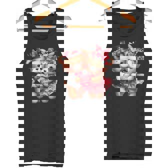 Couple D'ours En Peluche Cœur Happyalentine's Day Débardeur e - Cadeauxyz