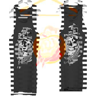 Cowboy Skull Tank Top Tank Top | Mazezy