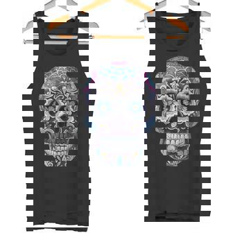 Crâne Enucre Calavera Dia De Los Muertos Jour Des Morts Débardeur e - Cadeauxyz
