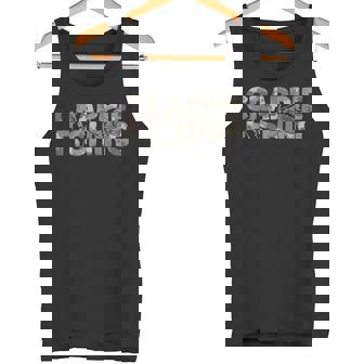 Crappie Fisherman Camouflage Crappie Fishing Tank Top | Mazezy