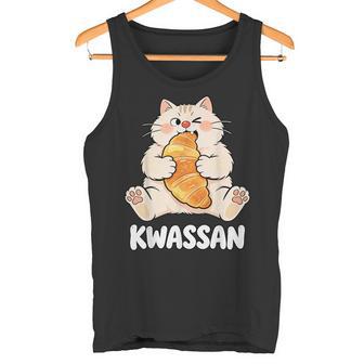 Croissant Cat Kwassan French Pâtisserie Et Boulangerie Meme Débardeur e - Cadeauxyz