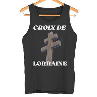Croix De Lorraine Gaulle Résistance Française Colombey Débardeur e - Cadeauxyz