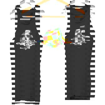 Cubo De Rubik – Puzzle – Derretimiento – Cool – Gráficos – Diseño Camiseta sin mangas - Regaloses