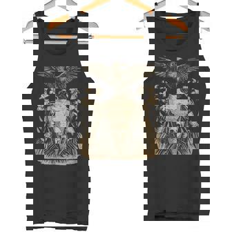 Cuervo Enestidoictorianoin Cabeza Con Calavera Arte Oscuro Gótico Camiseta sin mangas - Regaloses