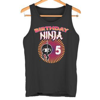 Cumpleaños Ninja Niños 5To Cumpleaños Ninja Cinco Años Camiseta sin mangas - Regaloses