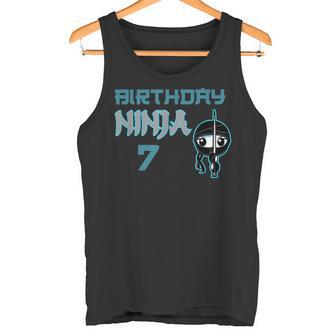 Cumpleaños Ninja Niños 7 Th Cumpleaños Ninjaiete Años Camiseta sin mangas - Regaloses