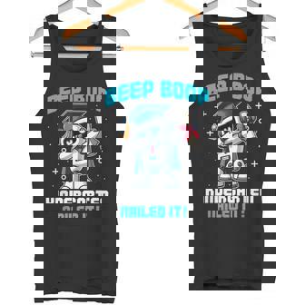 Dabbing Robot Kindergarten Graduation Cap Diploma Boys Kids Tank Top | Mazezy