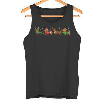 Dackel Weihnachten Lustiger Weiner Hund Tank Top - Geschenkecke