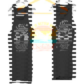 Das Leben Ist Besser Mit Einem Nymphensittich — Geschenk Fürogelliebhaber Tank Top - Seseable