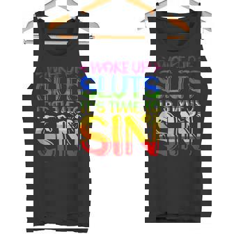 Despertar Putas Es Tiempo De Pecado Lgbtq Lgbt Gay Lesbianas Orgullo Camiseta sin mangas - Regaloses