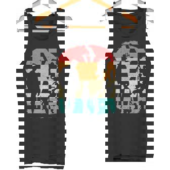 Día Del Padre Papá E Hijo Compañerosiluetasolintage Camiseta sin mangas - Regaloses