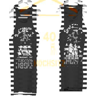 Diese Jägerin Ist 40 Jahre Hochsitz 40 Geburtstag Jagd Tank Top - Geschenkecke