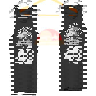 Dieser Cowboy Ist Gerade 40 Geworden Reiter-Geschenk Zum 40 Geburtstag Tank Top - Seseable