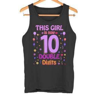 Dígitos Dobles Cumplo 10 Años Esta Niña Ya Tiene 10 Años Camiseta sin mangas - Regaloses