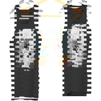 Dinosaurio T-Rex Cepillado De Dientes En El Baño Divertido Camiseta sin mangas - Regaloses