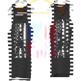 Dirt Bike American Flag Motocross Biker 4th Of July Men Boys Tank Top | Mazezy