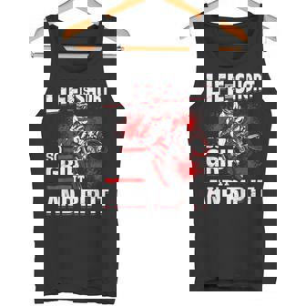 Dirtbike Motocross Live Is Short So Grip It And Rip It MX Tank Top | Mazezy