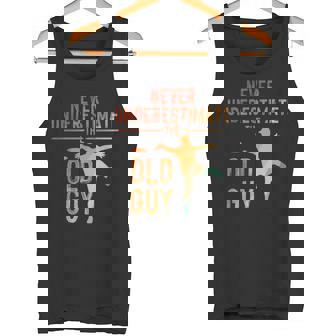 Disc Golf Art For Men Grandpa Disc Golfer Disc Golf Player Tank Top | Mazezy