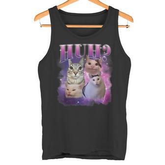 Divertida Camisa Con Memes De Huh Cat Humor Extraño Para Amantes De Los Gatos Camiseta sin mangas - Regaloses
