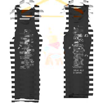 Dog Cowboy Urban Graffiti Aesthetic Tank Top | Mazezy