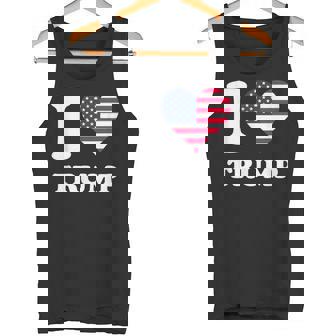 Drapeau Usa Cœur I Love Trump Débardeur e - Cadeauxyz