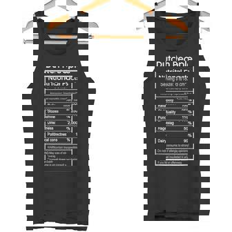 Dutch People Nutritional Facts Netherlands Tank Top | Mazezy