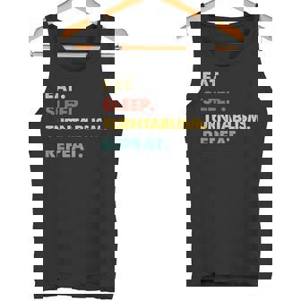 Eat Sleep Turntablism Repeat Turntablism Lover Tank Top | Mazezy