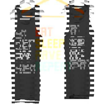 Eatleep Rave Repeat Edm テクノ タンクトップ - Kawaiitshirt