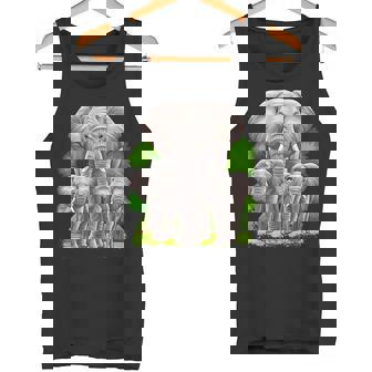 Elephant Family Africa Safari Zoo Keeper Elephant Tank Top | Mazezy