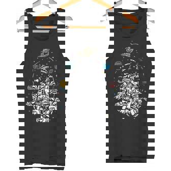 Espacioistemaolar Yogui Meditación Yoga Astronauta Camiseta sin mangas - Regaloses