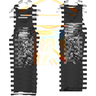 Expressionist Artsy Artistic Exotic Shorthair Cat Tank Top | Mazezy