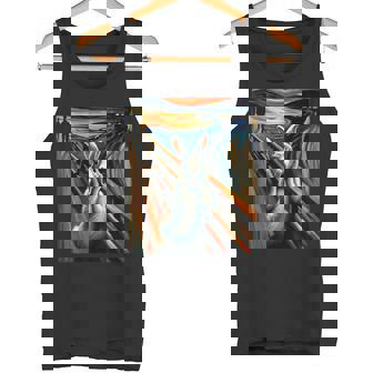 Expressionist Scream Shirt For Rabbit Lovers Bunny Rabbit Tank Top | Mazezy