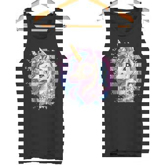 Fleurs Pastel Licorne Fantaisiste Débardeur e - Cadeauxyz