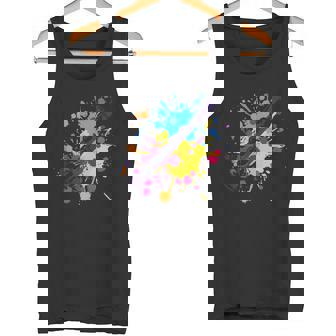 Flute Color Splotch Recorder Chamber Music Tank Top Tank Top | Mazezy