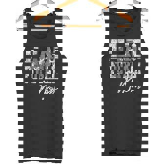 Football Flag Mother Vintage Flag Football Graphic Artwork Tank Top | Mazezy