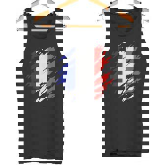 France Drapeau Français Enintage Débardeur e - Cadeauxyz