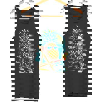 Fresco Piña Piña Colada Playa Diversión Manga Larga Camiseta sin mangas - Regaloses