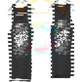 Fresh Hip Hop 80s 90s Old School Camo Rap Urban Slang Tank Top | Mazezy