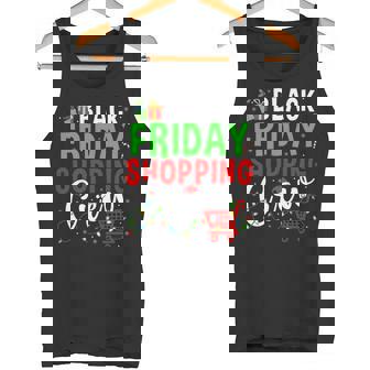 Friday Shopping Crew Christmas Lights Shopping Family Tank Top | Mazezy