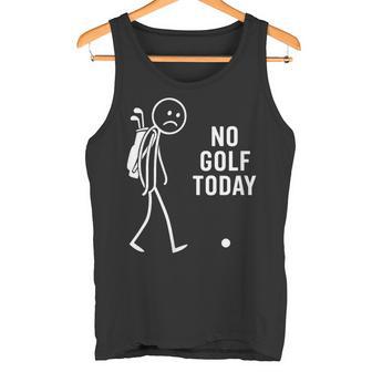 No Golf Today Humour Minimaliste Pour Les Joueurs De Golf Débardeur e - Cadeauxyz