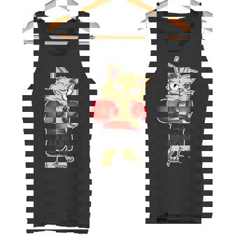 Gato Del Boxeo Manga Larga Camiseta sin mangas - Regaloses