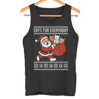 Gatos De Navidad Para Todosuéter Feo Con Temática De Gatos Camiseta sin mangas - Regaloses