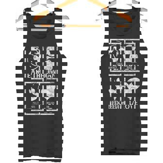 Geburtsort Erde Rasse Rasse Mensch Freiheit Liebe Frieden Tank Top - Geschenkecke