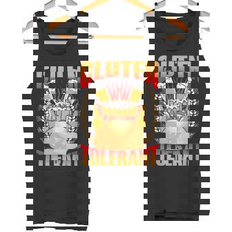 Gluten Tolerant Meme Tolerancia Al Glutenarcástico Humor Camiseta sin mangas - Regaloses