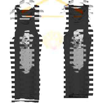 Golden Retriever Lustiger Hund In Deiner Brusttasche Tank Top - Seseable