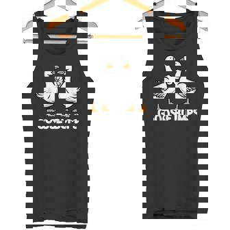 Goose Bumps Gänsehaut Lustiger Papa Witz Gänse Humor Tank Top - Seseable