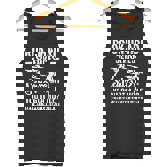 Handyman Carpentry & Woodworker Apparel Rock Hard Caulking Services Caulker Caulking -Adults Tank Top | Mazezy